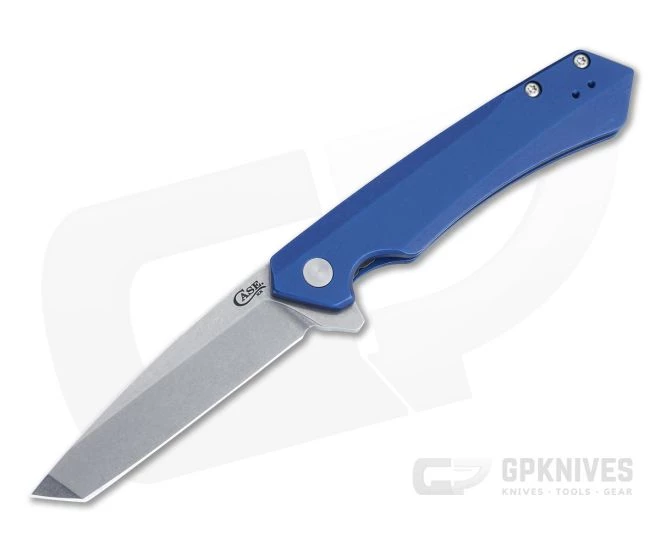 Case Kinzua Tanto S35VN Blue Aluminum Frame Lock Flipper 64663 3 Case Kinzua Tanto S35VN Blue Aluminum Frame Lock Flipper 64663