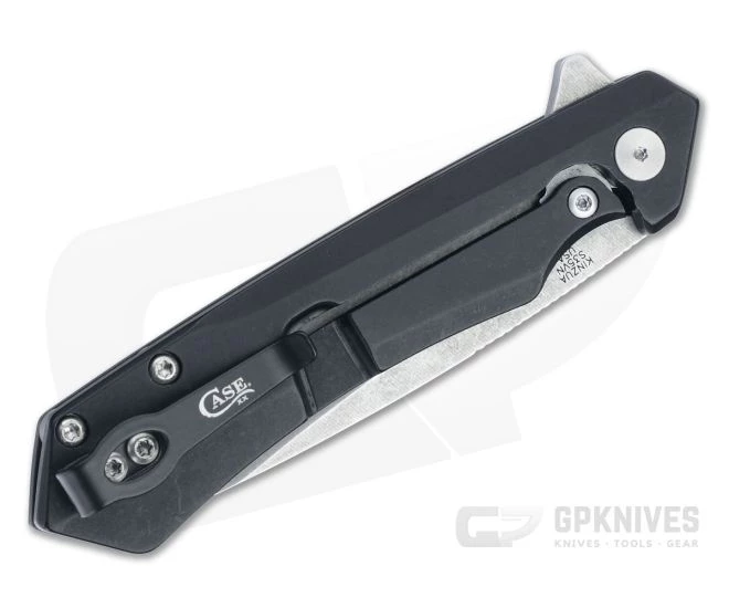 Case Kinzua Tanto S35VN Black Aluminum Frame Lock Flipper 64665 4 Case Kinzua Tanto S35VN Black Aluminum Frame Lock Flipper 64665 - Image 2