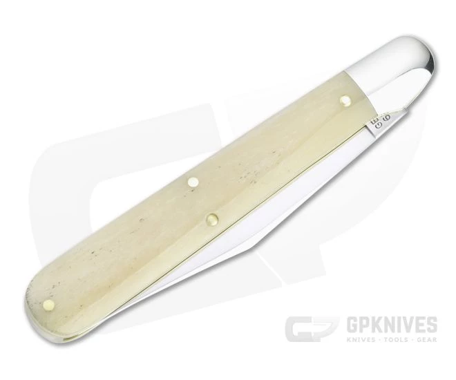 Tidioute Cutlery #65 Ben Hogan Etched Blade Smooth White Bone Slip Joint 651122 4 Tidioute Cutlery #65 Ben Hogan Etched Blade Smooth White Bone Slip Joint 651122 - Image 2