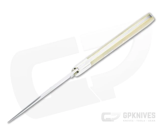 Tidioute Cutlery #65 Ben Hogan Etched Blade Smooth White Bone Slip Joint 651122 5 Tidioute Cutlery #65 Ben Hogan Etched Blade Smooth White Bone Slip Joint 651122 - Image 3