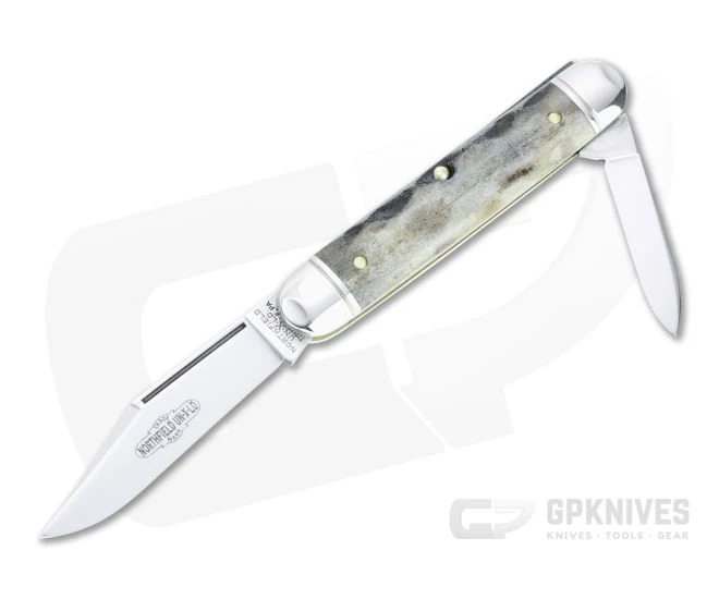 Northfield UN-X-LD #68 White Owl Sambar Stag Slip Joint 681221-04 3 Northfield UN-X-LD #68 White Owl Sambar Stag Slip Joint 681221-04