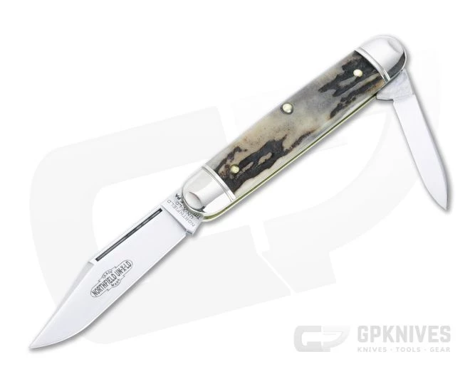 Northfield UN-X-LD #68 White Owl Sambar Stag Slip Joint 681221-08 3 Northfield UN-X-LD #68 White Owl Sambar Stag Slip Joint 681221-08