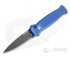 Piranha P6 Bodyguard Tactical PVD S30V Blue Button Lock Automatic