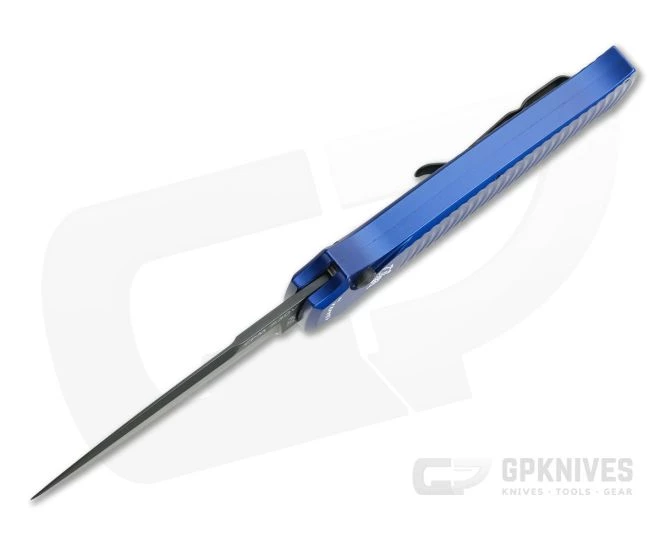 Piranha P6 Bodyguard Tactical PVD S30V Blue Button Lock Automatic 5 Piranha P6 Bodyguard Tactical PVD S30V Blue Button Lock Automatic - Image 3