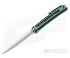 WE Knife Co 704CF-C Flipper Green Ti Rubbed Satin M390 -EDC (Every Day Carry) Shop 704cf c 3