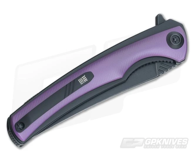 WE Knife Co 704F Flipper Purple Titanium Black M390 4 WE Knife Co 704F Flipper Purple Titanium Black M390 - Image 2