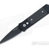Protech Knives Godson Black Plain Edge Carbon Fiber Inlays 705 -EDC (Every Day Carry) Shop 705 2