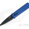 Protech Knives Godson Black DLC 154CM Blue Automatic Knife 721-BLUE