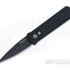 Protech Knives Godson Black Plain Edge Solid Black Aluminum 721 2 Protech Knives Godson Black Plain Edge Solid Black Aluminum 721 -EDC (Every Day Carry) Shop 721 1