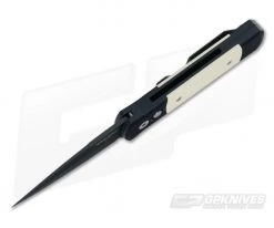 Protech Knives Godson Tuxedo Black Plain Edge Ivory Micarta Inlays 752 7 Protech Knives Godson Tuxedo Black Plain Edge Ivory Micarta Inlays 752 -EDC (Every Day Carry) Shop 752 3