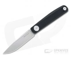 Real Steel Gslip Compact Satin VG10 Black G10 Slip Joint 7868