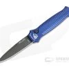 Piranha P7 Miniguard Tactical PVD S30V Blue Button Lock Automatic -EDC (Every Day Carry) Shop 7bt 1