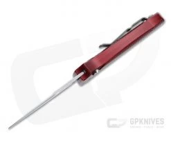 Piranha P7 Miniguard Stonewashed S30V Red Button Lock Automatic -EDC (Every Day Carry) Shop 7r 3