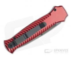 Piranha P7 Miniguard Tactical PVD S30V Red Button Lock Automatic -EDC (Every Day Carry) Shop 7rt 2