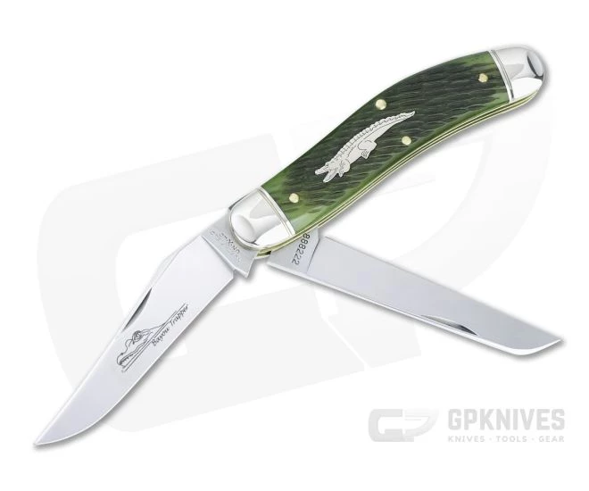 Northfield UN-X-LD #88 Bayou Trapper Swamp Green Jigged Bone Slip Joint Folder 3 Northfield UN-X-LD #88 Bayou Trapper Swamp Green Jigged Bone Slip Joint Folder