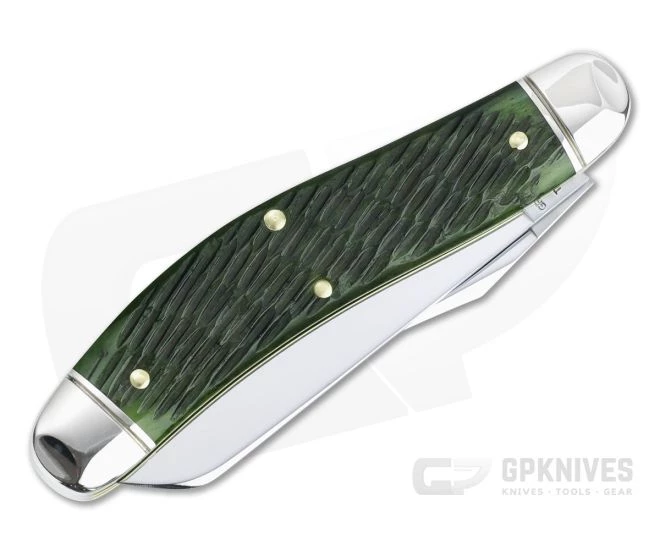 Northfield UN-X-LD #88 Bayou Trapper Swamp Green Jigged Bone Slip Joint Folder 4 Northfield UN-X-LD #88 Bayou Trapper Swamp Green Jigged Bone Slip Joint Folder - Image 2