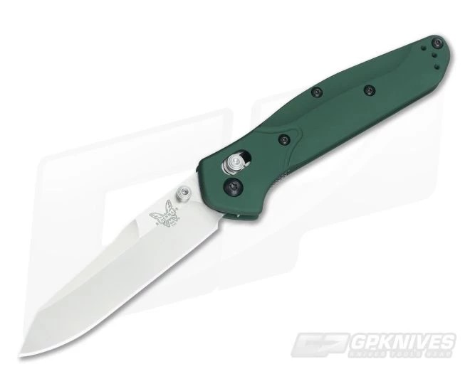 Benchmade 940 Osborne Green Aluminum Satin S30V AXIS Lock Folder 3 Benchmade 940 Osborne Green Aluminum Satin S30V AXIS Lock Folder