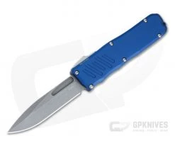 Guardian Tactical Recon-035 Stonewashed Elmax Single Edge Blue D/A OTF Automatic 94511
