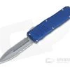 Guardian Tactical Recon-035 Blue Serrated Stonewashed Elmax Double Edge OTF Automatic 94532-BLUE -EDC (Every Day Carry) Shop 94532 blue