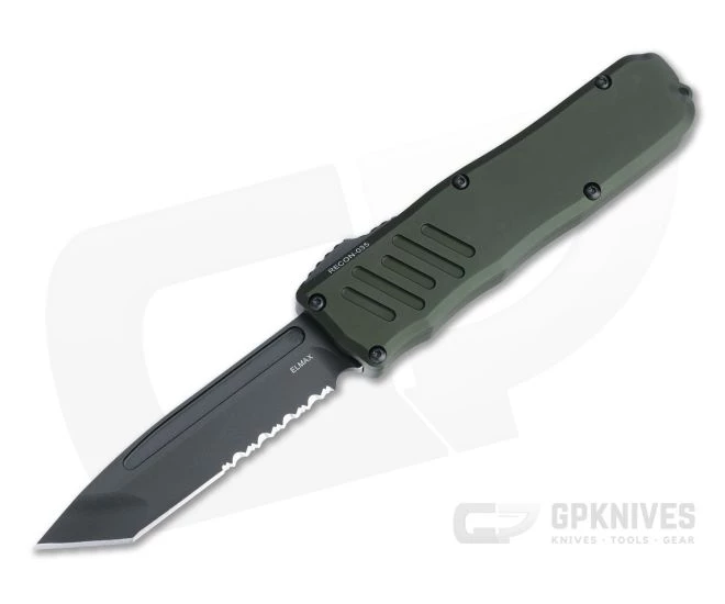 Guardian Tactical Recon-035 Black Part Serrated Elmax Tanto OD Green OTF Automatic 98122 3 Guardian Tactical Recon-035 Black Part Serrated Elmax Tanto OD Green OTF Automatic 98122