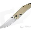 GiantMouse ACE Clyde Tumbled Brass Satin M390 Liner Lock Folder -EDC (Every Day Carry) Shop ace clyde brs