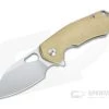 GiantMouse ACE Riv Tumbled Brass Satin Elmax Titanium Frame Lock Flipper -EDC (Every Day Carry) Shop ace riv brass 1