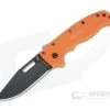 Demko Knives AD20.5 Clip Point Black DLC Plain Edge Orange FRN Shark Lock Folder -EDC (Every Day Carry) Shop ad20.5 cp blk org 1