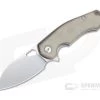 GiantMouse ACE Biblio Bronze Natural Micarta Inlay Satin M390 Liner Lock Flipper -EDC (Every Day Carry) Shop biblio brz nat inlay 1