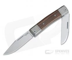 LionSteel BestMan 2-Blade Slip Joint M390 Santos Wood BM13-ST