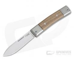 LionSteel BestMan Drop Point M390 Santos Wood Modern Traditional Slip Joint BM2-ST