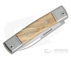 LionSteel BestMan Drop Point M390 Olive Wood Modern Traditional Slip Joint BM2-UL -EDC (Every Day Carry) Shop bm2 ul 2