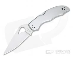 Byrd Harrier 2 Stainless Steel Satin Plain Edge Folder BY01P2