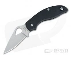 Byrd Tern Black G-10 Non Locking Slipit Satin Plain Edge 23GP