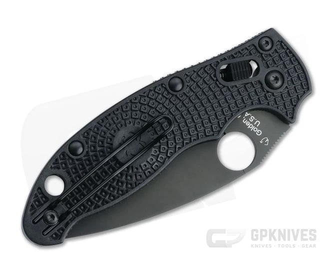 Spyderco Manix 2 Lightweight CQI DLC BD1N Black FRCP Folder C101PBBK2 4 Spyderco Manix 2 Lightweight CQI DLC BD1N Black FRCP Folder C101PBBK2 - Image 2