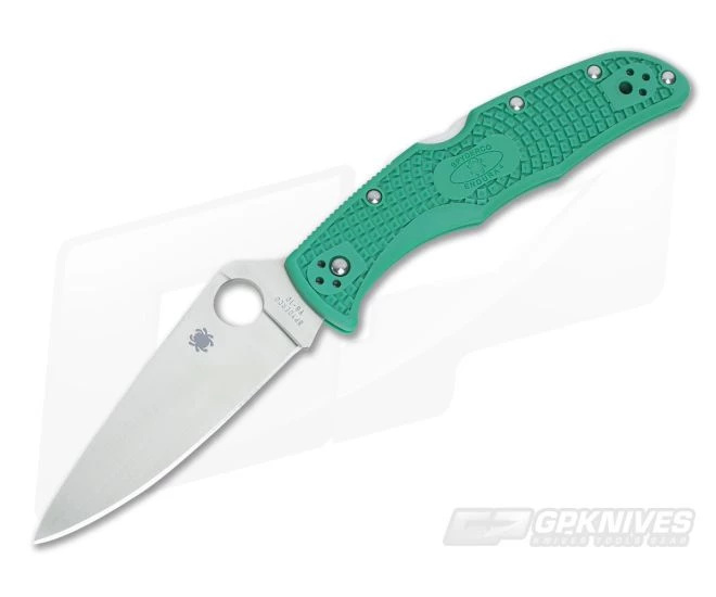 Spyderco Endura 4 Flat Ground VG10 Green FRN C10FPGR 3 Spyderco Endura 4 Flat Ground VG10 Green FRN C10FPGR