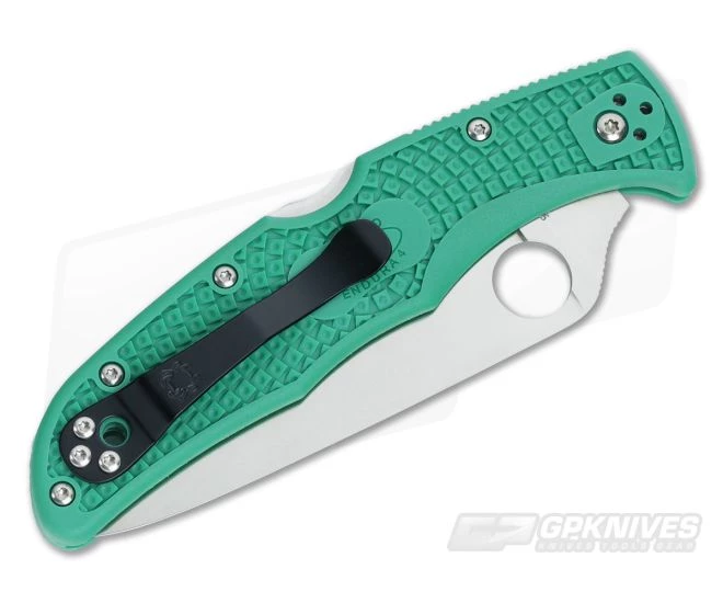 Spyderco Endura 4 Flat Ground VG10 Green FRN C10FPGR 4 Spyderco Endura 4 Flat Ground VG10 Green FRN C10FPGR - Image 2