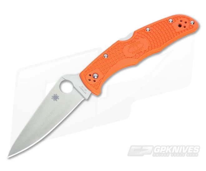Spyderco Endura 4 Flat Ground VG10 Orange FRN C10FPOR 3 Spyderco Endura 4 Flat Ground VG10 Orange FRN C10FPOR