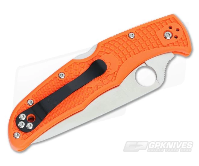 Spyderco Endura 4 Flat Ground VG10 Orange FRN C10FPOR 4 Spyderco Endura 4 Flat Ground VG10 Orange FRN C10FPOR - Image 2