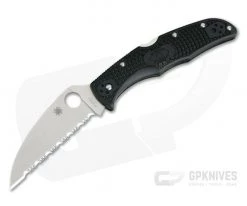 Spyderco Endura 4 Wharncliffe Black FRN Serrated VG10 C10FSWCBK