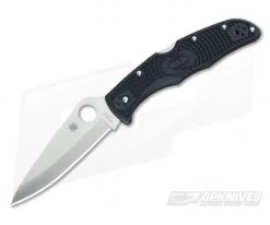 Spyderco Endura 4 Lightweight Plain VG10 Black FRN C10PBK
