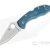Spyderco Delica 4 Flat Ground K390 Dark Cyan Blue FRN C11FPK390 -EDC (Every Day Carry) Shop c11fpk390 2