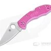 Spyderco Delica 4 Pink FRN Flat Ground Plain Satin S30V Folder C11FPPNS30V -EDC (Every Day Carry) Shop c11fppns30v 1 1