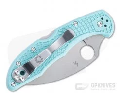 Spyderco Delica 4 Wharncliffe Limited S30V Teal FRN Folder C11FPWCTL -EDC (Every Day Carry) Shop c11fpwctl 2