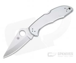 Spyderco Delica 4 Satin VG10 Stainless Steel Back Lock Folder C11P