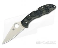Spyderco Delica 4 Zome Green FRN Flat Ground VG10 C11ZFPGR
