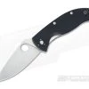 Spyderco Tenacious Satin Plain Edge Black G10 Liner Lock C122GP -EDC (Every Day Carry) Shop c122gp 1