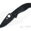 Spyderco Tenacious Lightweight Black FRN Black Plain Liner Lock C122PBBK