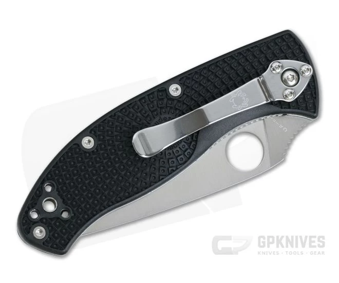 Spyderco Tenacious Lightweight Black FRN Satin Plain C122PBK 4 Spyderco Tenacious Lightweight Black FRN Satin Plain C122PBK - Image 2