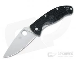 Spyderco Tenacious Lightweight Black FRN Satin Plain C122PBK