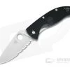 Spyderco Tenacious Lightweight Black FRN Satin Partially Serrated C122PSBK 1 Spyderco Tenacious Lightweight Black FRN Satin Partially Serrated C122PSBK -EDC (Every Day Carry) Shop c122psbk 2